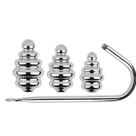 8826 Anal GreatBenefit Set Screw-in Hook Ribbed 0730